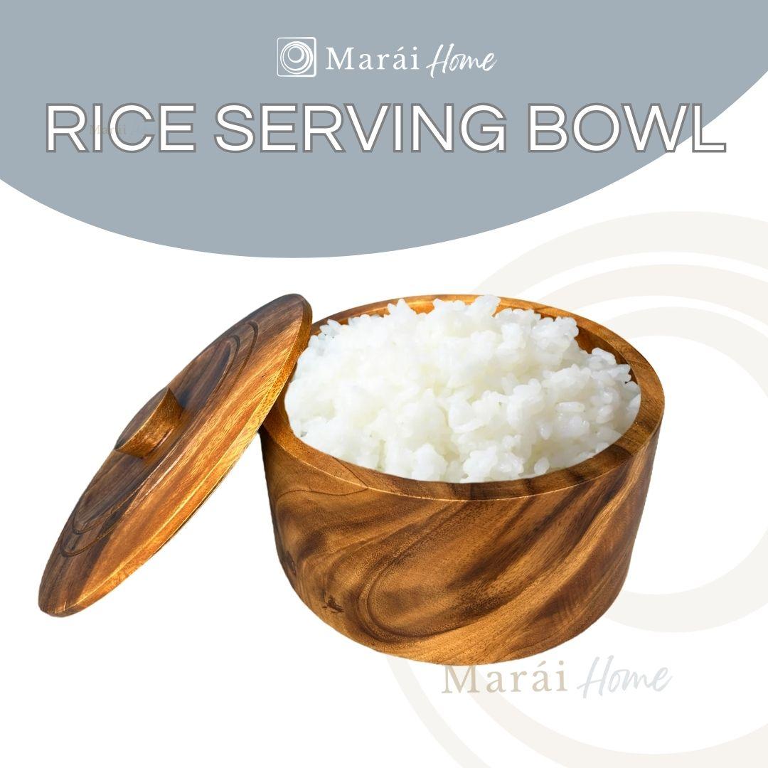 Rice Serving Bowl Acacia