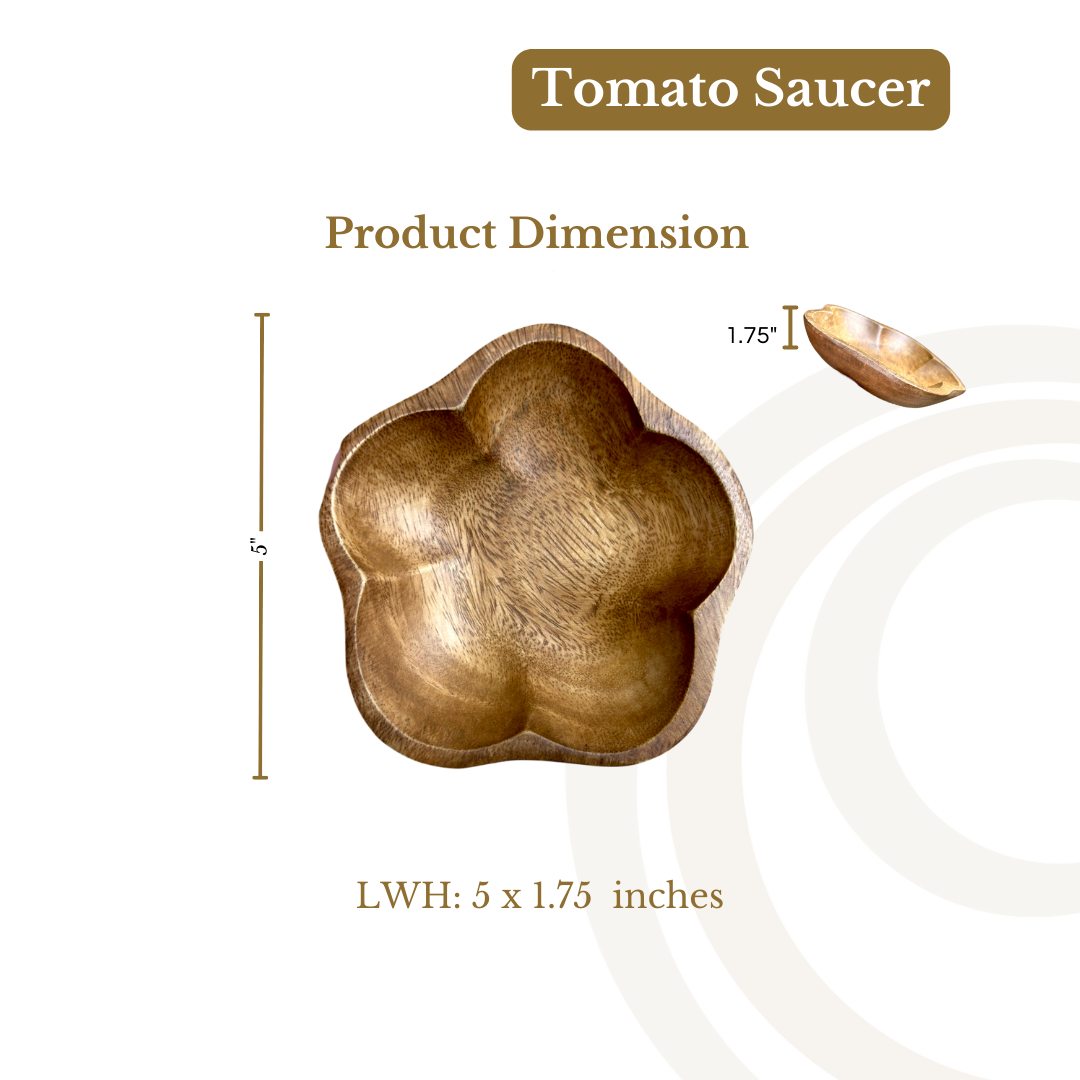 3-pc Set Tomato Saucer